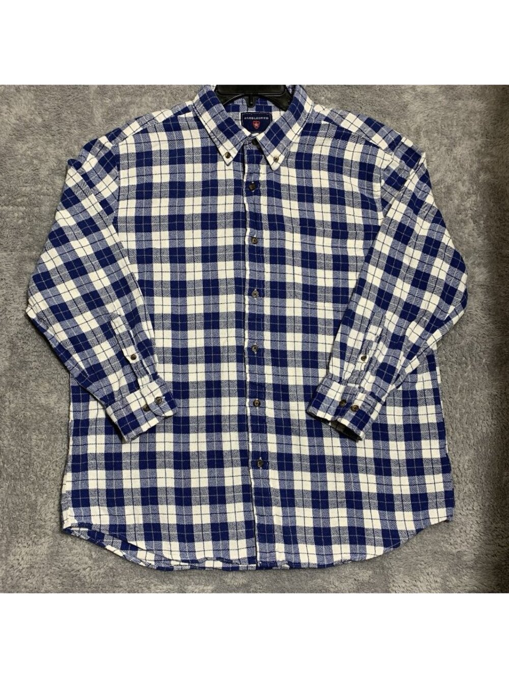 Men's Saddlebred Shirt  Long Sleeve Easy Care Cotton Button Down Size XL